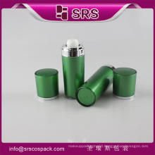 Green color lotion pump bottle free samples for sale